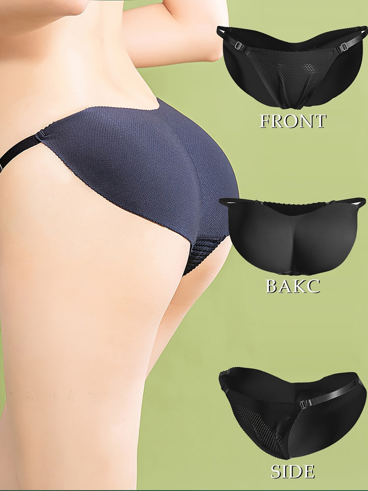 Fake Butt Lifting Bikini Panties, Breathable & Thin Invisible Intimates Panties, Women&