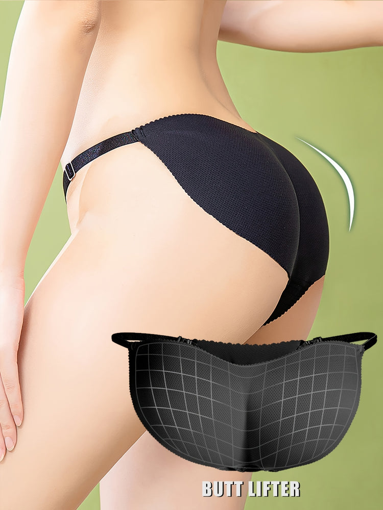 Fake Butt Lifting Bikini Panties, Breathable & Thin Invisible Intimates Panties, Women&