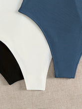 3-Pack Versatile Sleeveless Bodysuits for Women - Form-Fitting Crew Neck Design, Everyday Comfort & Style in a Bodycon Fit - Lena & Miles Exquisite Boutique LLC.