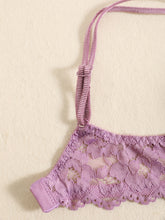 Romantic Lace Embroidery Lingerie Set - Soft & Breathable Push-Up Bra with Sheer Panty - Perfect Seductive Valentines Gift for Her - Womens Comfortable Intimate Wear - Lena & Miles Exquisite Boutique LLC.