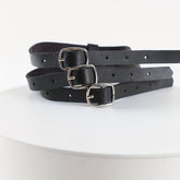 Punk Hollow Faux Leather Choker Necklace - Adjustable Three-Strap Design for a Customizable Fit, Premium Artificial Leather for a Luxurious Feel, Sexy Womens Lingerie and Underwear Accessory for a Romantic Evening or Night Ou - Lena & Miles Exquisite Boutique LLC.