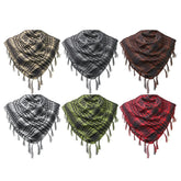 Winter Scarf Plaid Hijab Bandana Hiking Scarves - Lena & Miles Exquisite Boutique LLC.