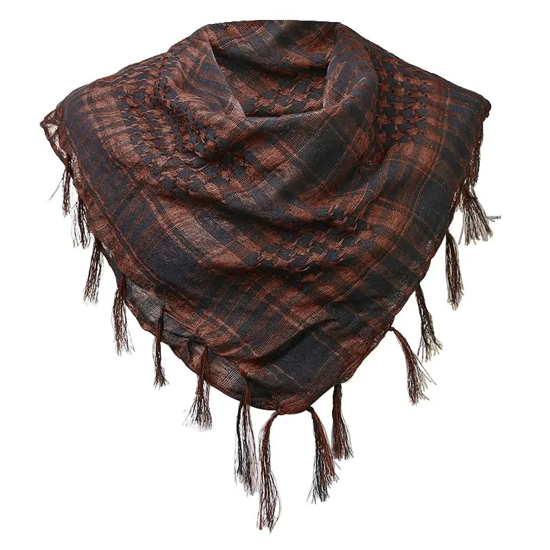 Winter Scarf Plaid Hijab Bandana Hiking Scarves - Lena & Miles Exquisite Boutique LLC.
