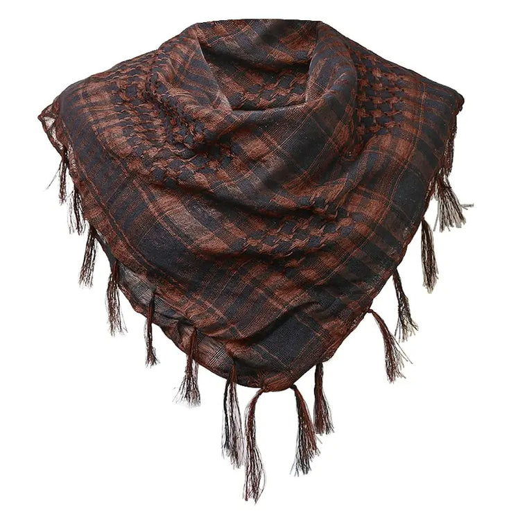 Winter Scarf Plaid Hijab Bandana Hiking Scarves - Lena & Miles Exquisite Boutique LLC.