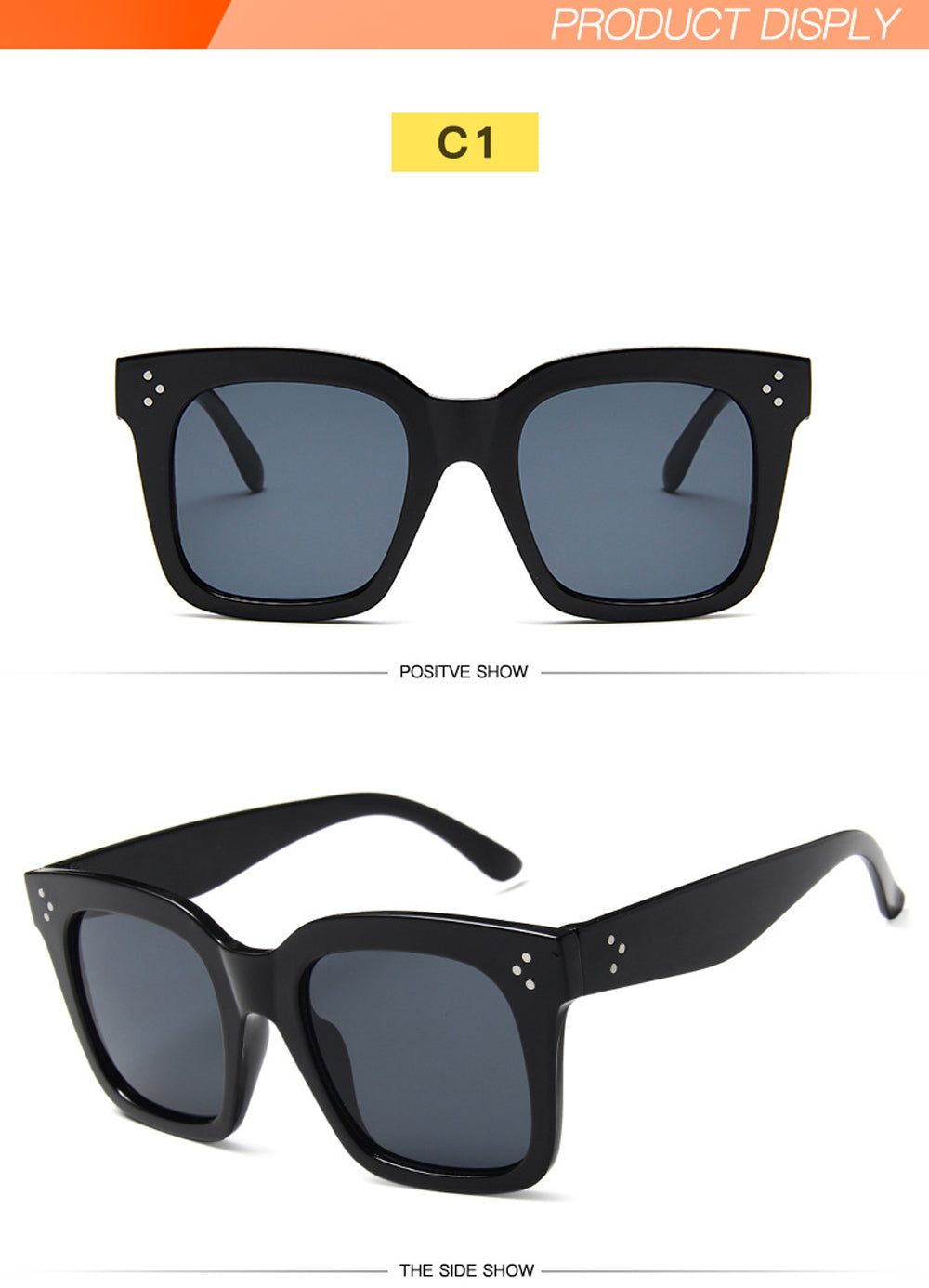 2025 Sunglasses Lady Flat Top Eyewear Lunette Femme Women Luxury Brand Sunglasses Women Rivet Sun Glasse UV400 - Lena & Miles Exquisite Boutique LLC.