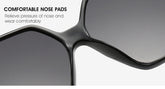 Black Square Oversized Sunglasses Women Big - Lena & Miles Exquisite Boutique LLC.
