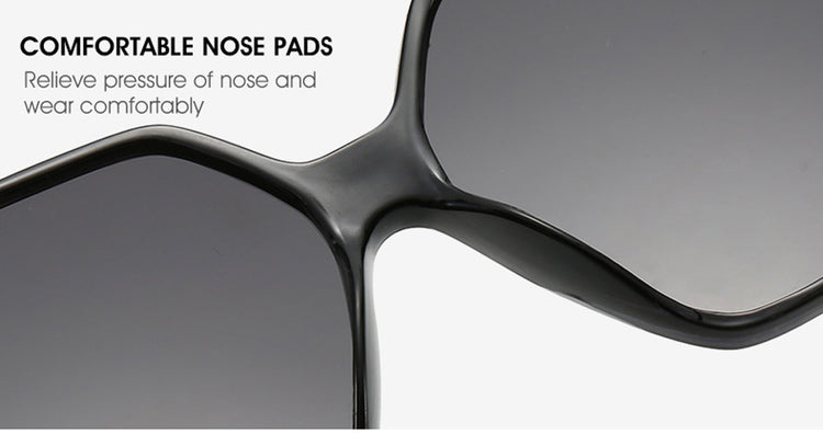 Black Square Oversized Sunglasses Women Big - Lena & Miles Exquisite Boutique LLC.