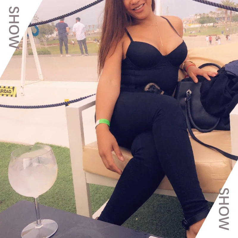 Bodysuit Women Shapewear Body Shaper With Cup Compression Bodies Belly Sheath Waist Trainer Reductive Slimming Underwear - Lena & Miles Exquisite Boutique LLC.