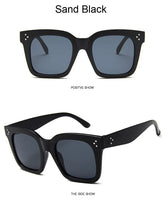 Classic Oversized Sunglasses Woman Brand Designer Mirror Plastic Female Sun Glasses Retro Fashion Big Frame Oculos De Sol - Lena & Miles Exquisite Boutique LLC.