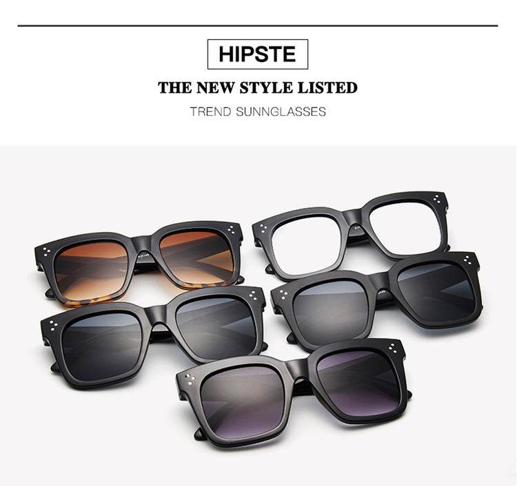 2025 Sunglasses Lady Flat Top Eyewear Lunette Femme Women Luxury Brand Sunglasses Women Rivet Sun Glasse UV400 - Lena & Miles Exquisite Boutique LLC.