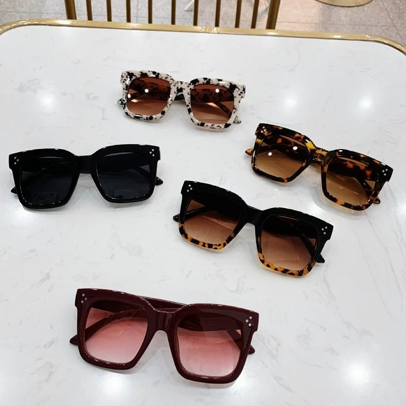 Brand Designer Square Sunglasses Women Retro - Lena & Miles Exquisite Boutique LLC.