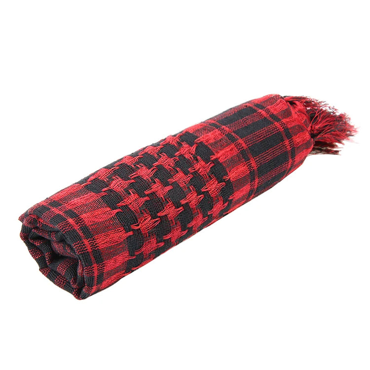 Winter Scarf Plaid Hijab Bandana Hiking Scarves - Lena & Miles Exquisite Boutique LLC.