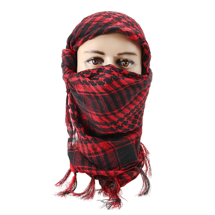 Winter Scarf Plaid Hijab Bandana Hiking Scarves - Lena & Miles Exquisite Boutique LLC.