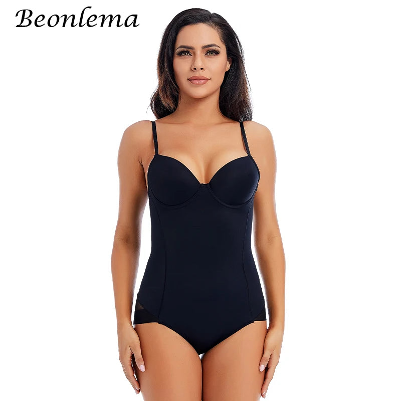 Bodysuit Women Shapewear Body Shaper With Cup Compression Bodies Belly Sheath Waist Trainer Reductive Slimming Underwear - Lena & Miles Exquisite Boutique LLC.