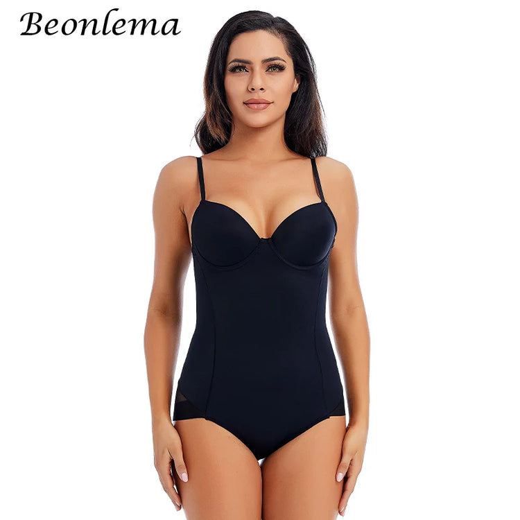 Bodysuit Women Shapewear Body Shaper With Cup Compression Bodies Belly Sheath Waist Trainer Reductive Slimming Underwear - Lena & Miles Exquisite Boutique LLC.