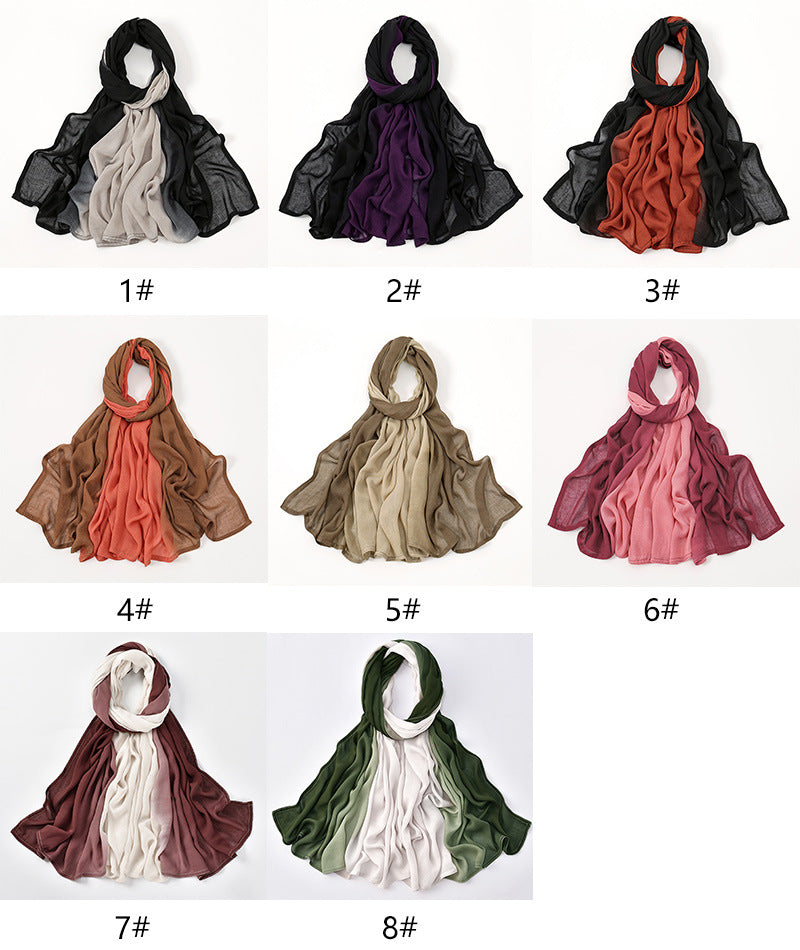 2024 Premium Gradient Rayon Modal Hijabs - Lena & Miles Exquisite Boutique LLC.