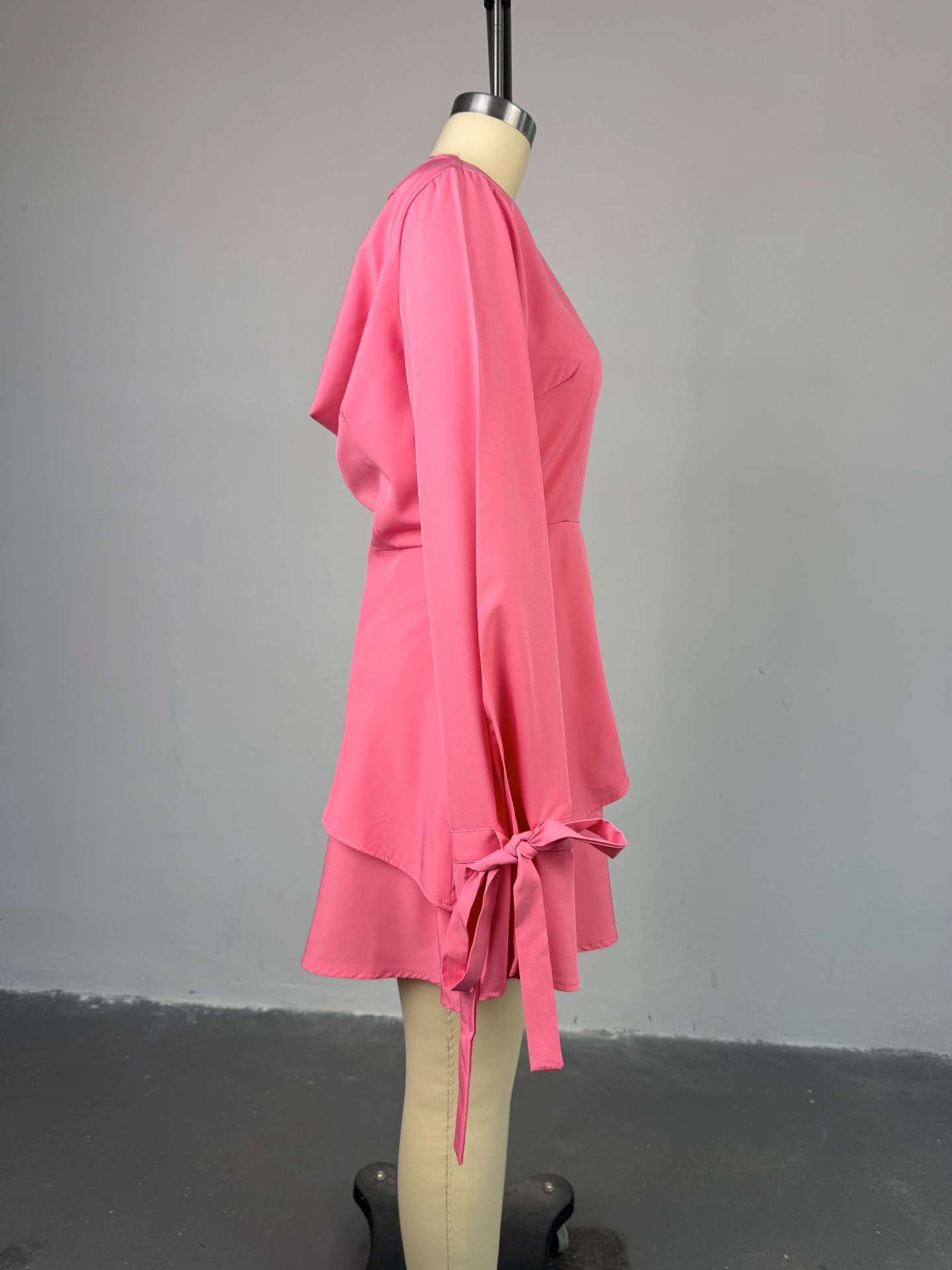 CM.YAYA Women Tie Up Bow Long Sleeve O- - Lena & Miles Exquisite Boutique LLC.