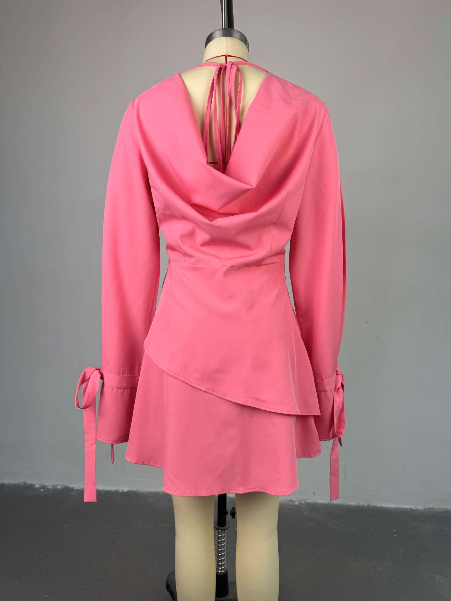 CM.YAYA Women Tie Up Bow Long Sleeve O- - Lena & Miles Exquisite Boutique LLC.