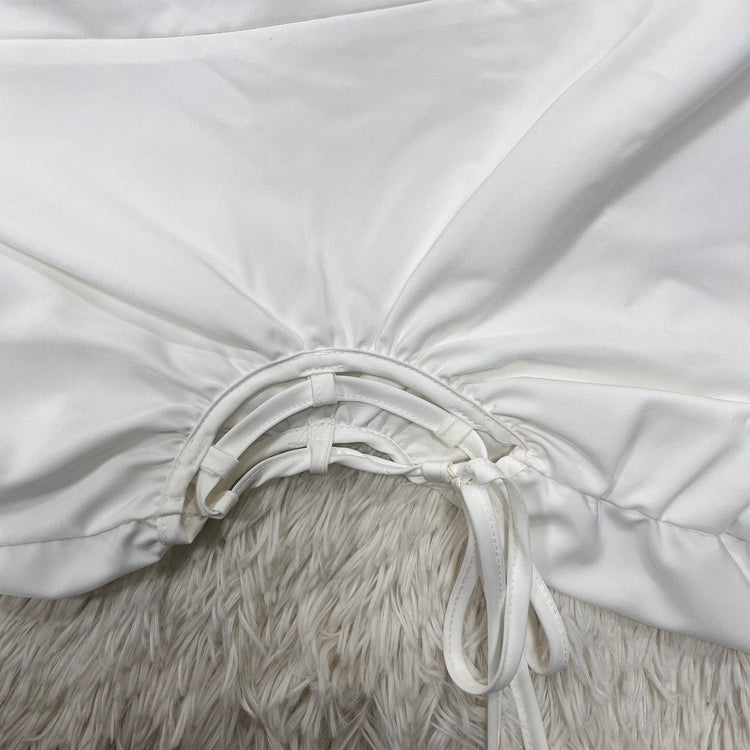 CMYAYA Loose DrawString Women O-neck Sleeve - Lena & Miles Exquisite Boutique LLC.