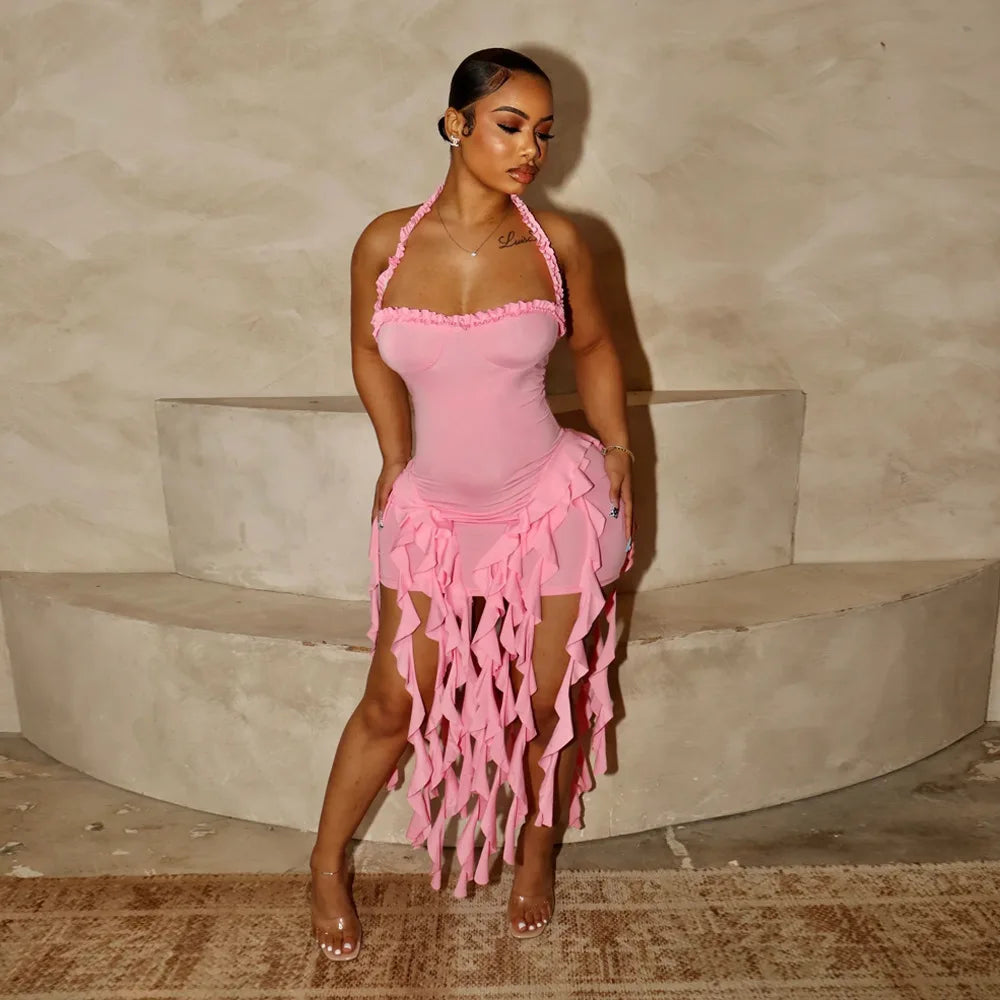 CM.YAYA Women Sleeveless Strapless Halter - Lena & Miles Exquisite Boutique LLC.