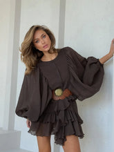 Tornova Fashion Ruffled Mini Dress - Lena & Miles Exquisite Boutique LLC.