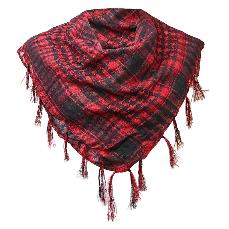 Winter Scarf Plaid Hijab Bandana Hiking Scarves - Lena & Miles Exquisite Boutique LLC.