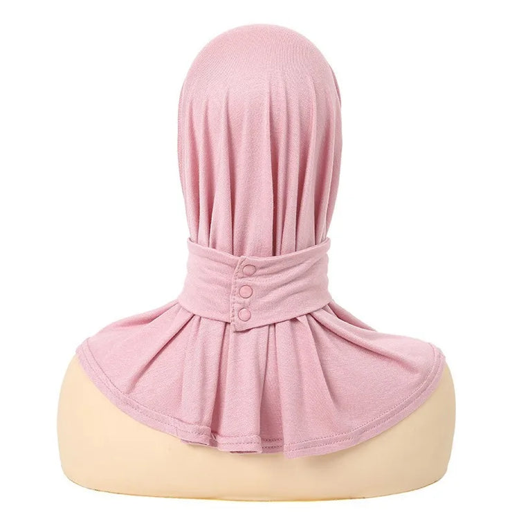 Classical Islam Women Ready To Wear Snap Fastener Hijabs For Woman Full Cover Head Wraps Scarf Turban Caps Turbante Mujer - Lena & Miles Exquisite Boutique LLC.