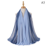 Two Color Crinkle Gradient Color Hijab Tie-Dye - Lena & Miles Exquisite Boutique LLC.