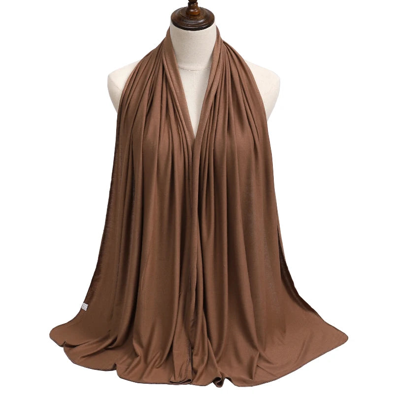 2023 New Modal Cotton Jersey Hijab Scarf Long - Lena & Miles Exquisite Boutique LLC.