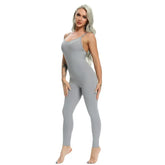 Women Yoga Jumpsuit Backless Workout Catsuit Bodysuit Sleeveless Gym Bodycon Romper Sportswear Fitness Yoga Suit Sexy Sport Set - Lena & Miles Exquisite Boutique LLC.