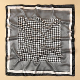 2024 Luxury Brand Bandana Silk Square Leopard Print Scarf Women Satin Shawl Hijab Female Scarves Hair Band Headkerchief - Lena & Miles Exquisite Boutique LLC.