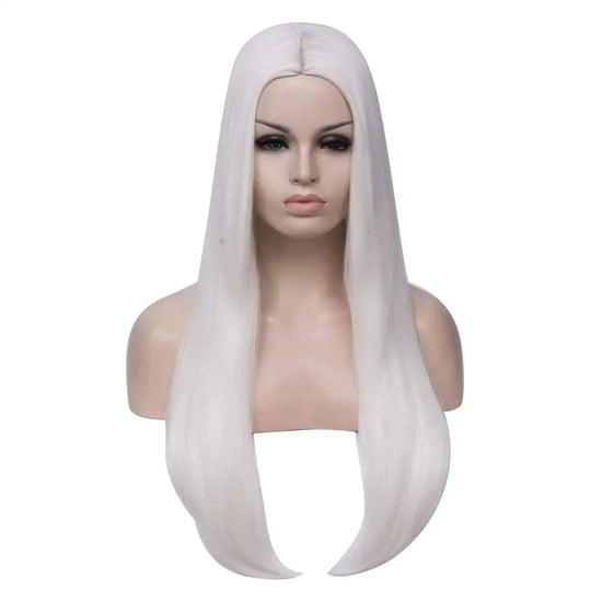 White Synthetic Wig Women&
