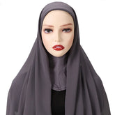 Full Cover Inner Muslim Chiffon Hijab Instant Scarf Islamic Cap Head Wear Caps Underscarf Bone Bonnet Headcover - Lena & Miles Exquisite Boutique LLC.