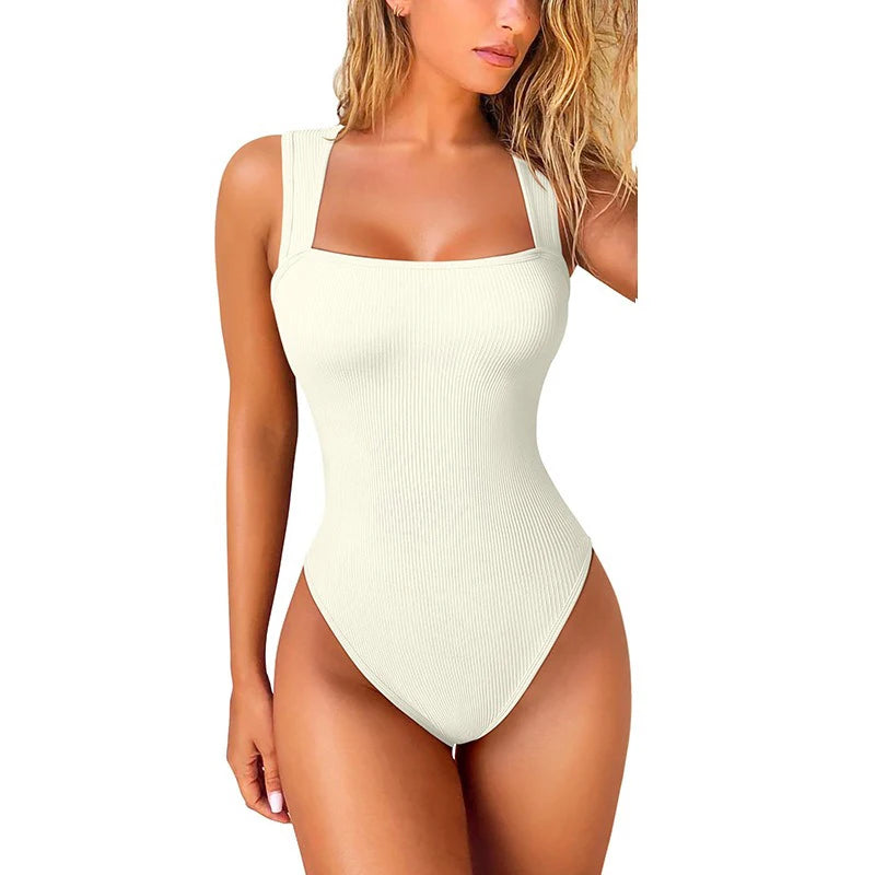 GUUDIA Sexy Summer High Waist for Women Cupless Comfortable Square Collar  Shapewear Ultra Elastic Slim Thong Shapewear Jumpsuit - Lena & Miles Exquisite Boutique LLC.