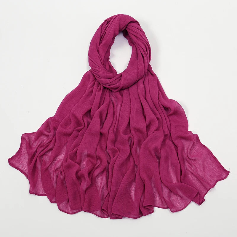 Shawls Solid Headscarf Wraps Big Size Plain Islam - Lena & Miles Exquisite Boutique LLC.