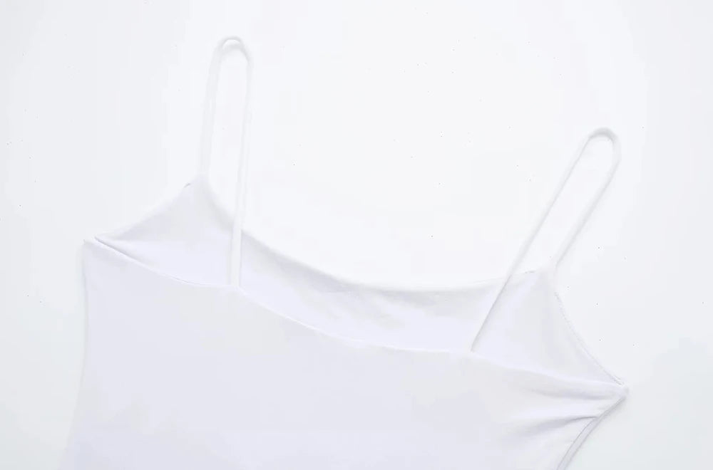 TRZA-Skinny Bodysuits for Women, Backless, Thin Straps, Snap-button, Female Playsuits, Sexy Fashion - Lena & Miles Exquisite Boutique LLC.