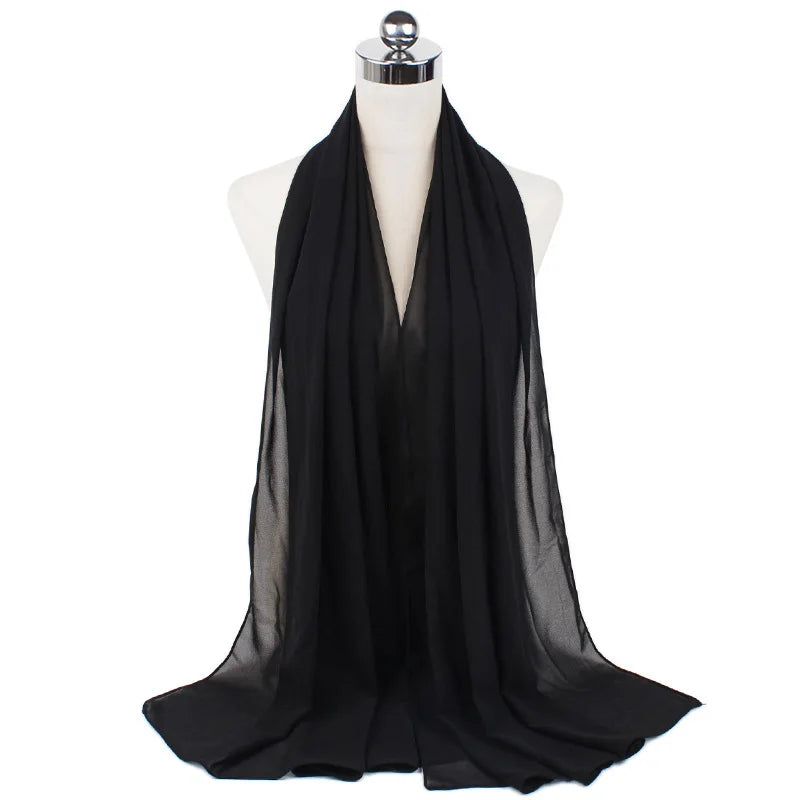 Women Muslim Chiffon Hijab Shawls Scarf - Lena & Miles Exquisite Boutique LLC.