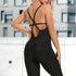 Women Yoga Jumpsuit Backless Workout Catsuit Bodysuit Sleeveless Gym Bodycon Romper Sportswear Fitness Yoga Suit Sexy Sport Set - Lena & Miles Exquisite Boutique LLC.