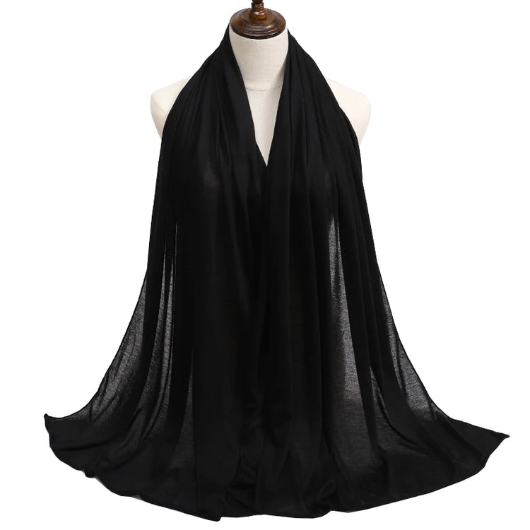 2023 New Modal Cotton Jersey Hijab Scarf Long - Lena & Miles Exquisite Boutique LLC.