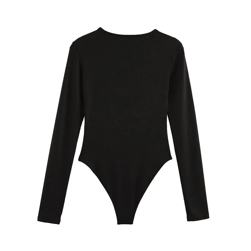 TRAF 2025 Bodysuit Women Sexy Bodys for Women Bustier Body Ladies Top Long Sleeve Bodysuits Woman Spring Summer Outfits Lingerie - Lena & Miles Exquisite Boutique LLC.