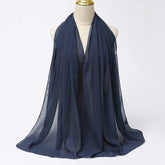 Muslim Chiffon Hijab Scarf Women Long Solid - Lena & Miles Exquisite Boutique LLC.