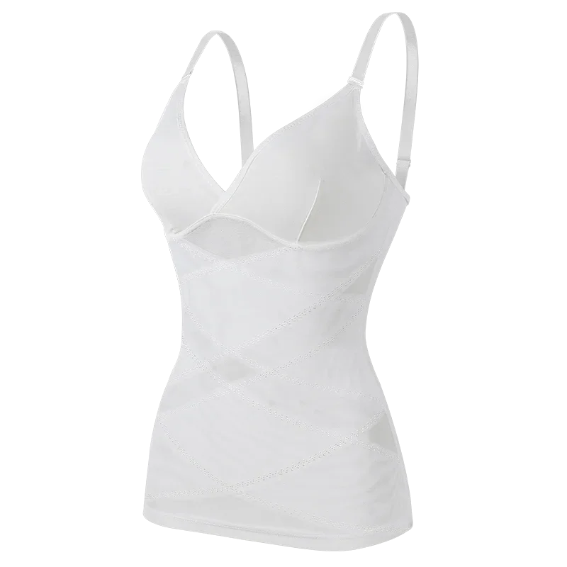 MISSMOLY Women Built in bra Shapewear Camisole Tummy Control Body Shaper Slimming Underwear Compression Corset Bustier Tank Tops - Lena & Miles Exquisite Boutique LLC.