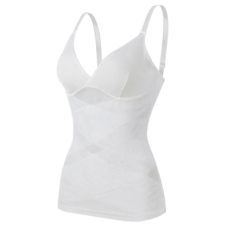 MISSMOLY Women Built in bra Shapewear Camisole Tummy Control Body Shaper Slimming Underwear Compression Corset Bustier Tank Tops - Lena & Miles Exquisite Boutique LLC.