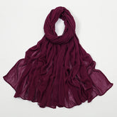 Shawls Solid Headscarf Wraps Big Size Plain Islam - Lena & Miles Exquisite Boutique LLC.