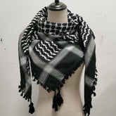 Fringed Arab Scarf Shemagh Head Wrap Arabian - Lena & Miles Exquisite Boutique LLC.