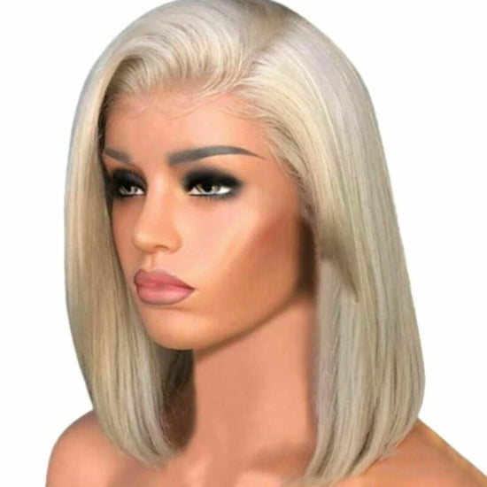 Women Short Straight Wig Inverted Hair Process Real Natural Wig for Beauty Women Party Cosplay MIAO-US