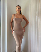 Mozision Spaghetti Strap Backless Bodycon - Lena & Miles Exquisite Boutique LLC.