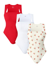 Summer New Fashion Square Collar Solid Color Sleeveless Bodysuit High Waist Sexy Tight Women&