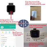 Smart Watch For Women Men Wristwatch Bluet - Lena & Miles Exquisite Boutique LLC.