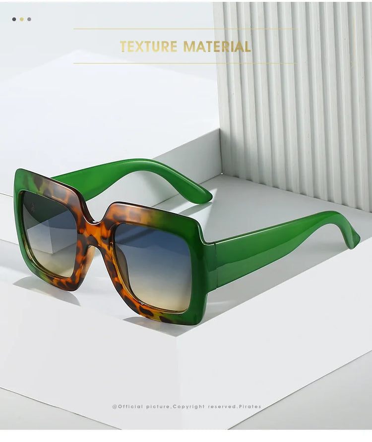 JNPCXI Oversized Square Sunglasses Women Fashion Shades UV400 Men Luxury Brand Designer Male Female Sun Glasses - Lena & Miles Exquisite Boutique LLC.